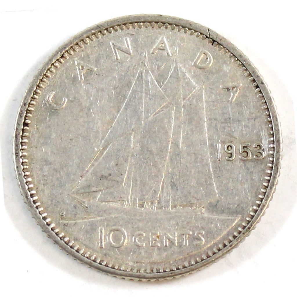 1953 NSS Canada 10-cents Very Fine (VF20)