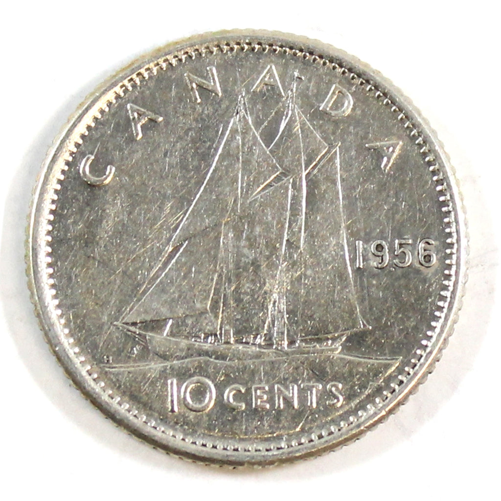 1956 Canada 10-cents VF-EF (VF30)