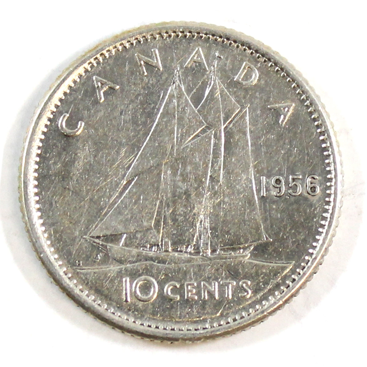 1956 Canada 10-cents VF-EF (VF30)