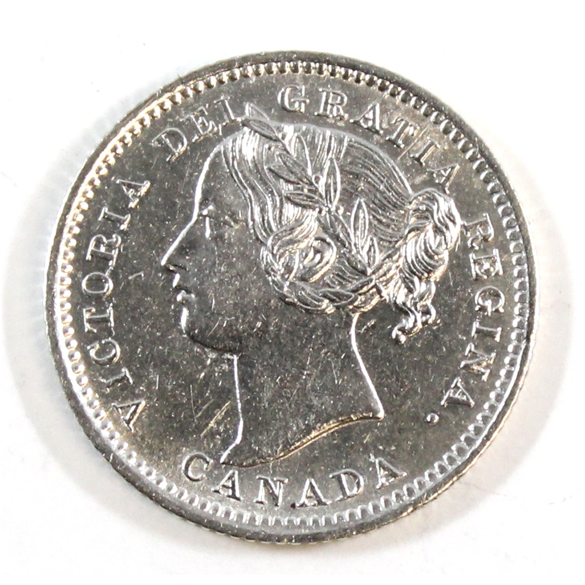 1899 Large 9's Canada 10-cents EF-AU (EF45) $