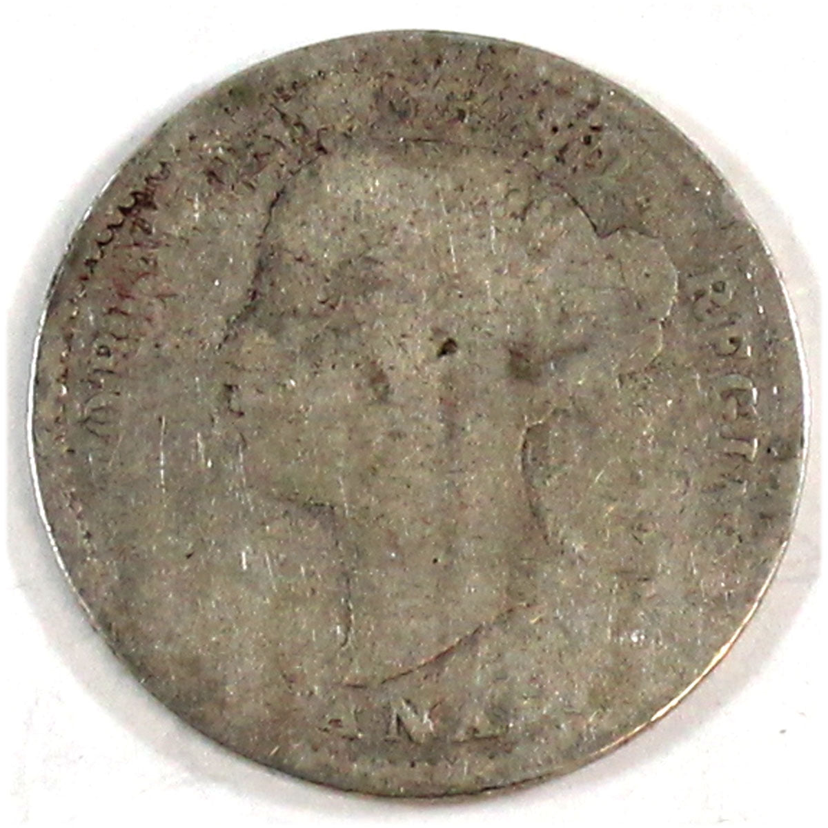 1896 Obv. 5 Canada 10-cents Filler