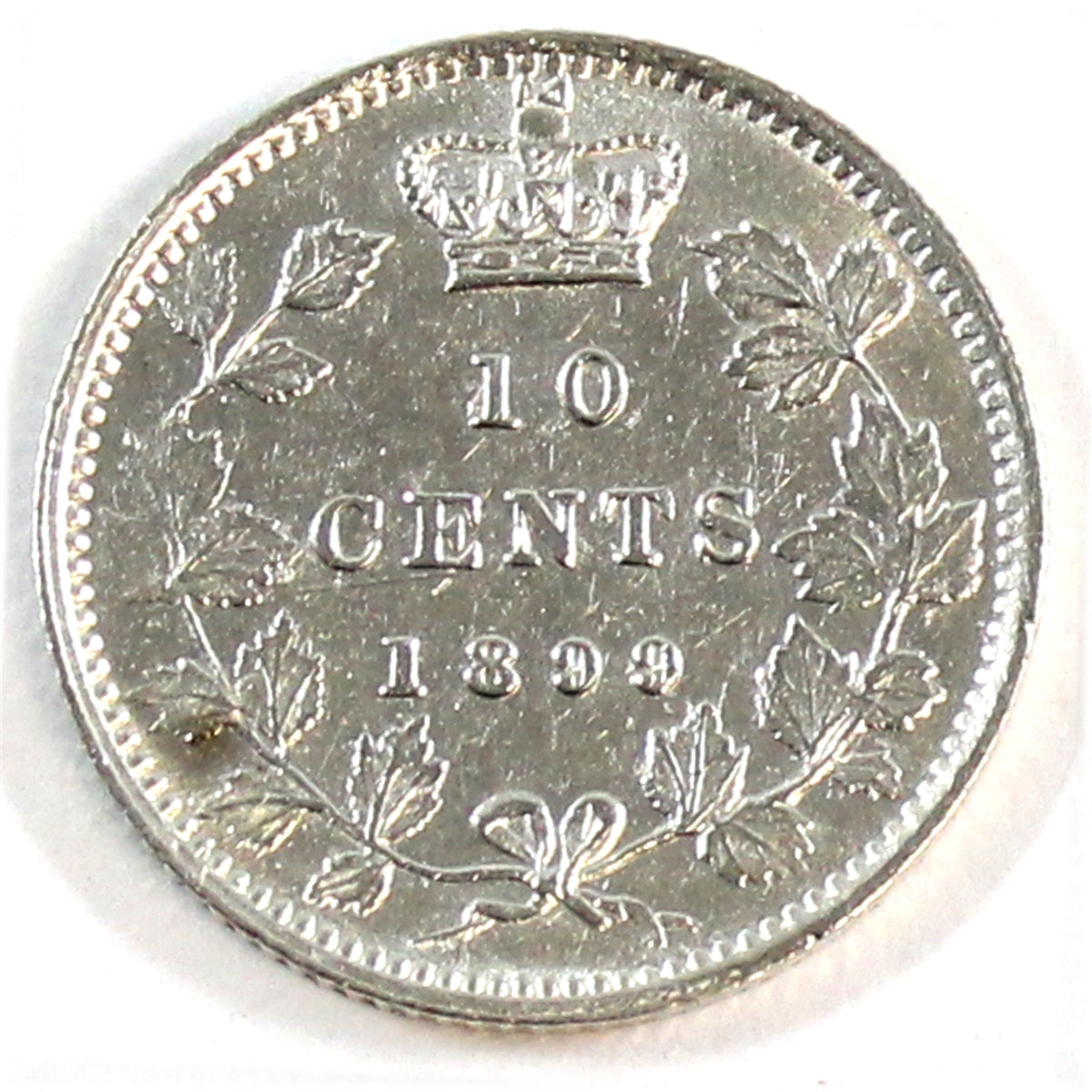 1899 Small 9's Canada 10-cents EF-AU (EF45) $