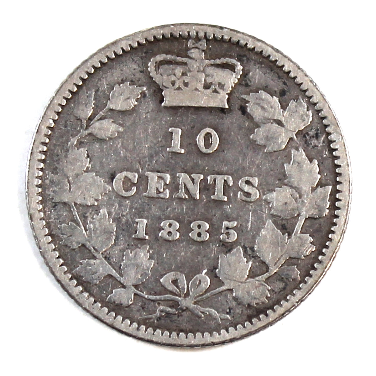 1885 Obv. 4 Canada 10-cents G-VG (G6) $