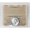 1940 Canada 10-cents ICCS Certified MS63