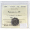 2000W Canada 10-cents ICCS Certified MS65 NBU