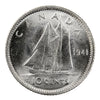 1941 Re-Engraved Canada 10-cents Brilliant Uncirculated (MS63) $