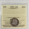1905 Canada 10-cents ICCS Certified EF40