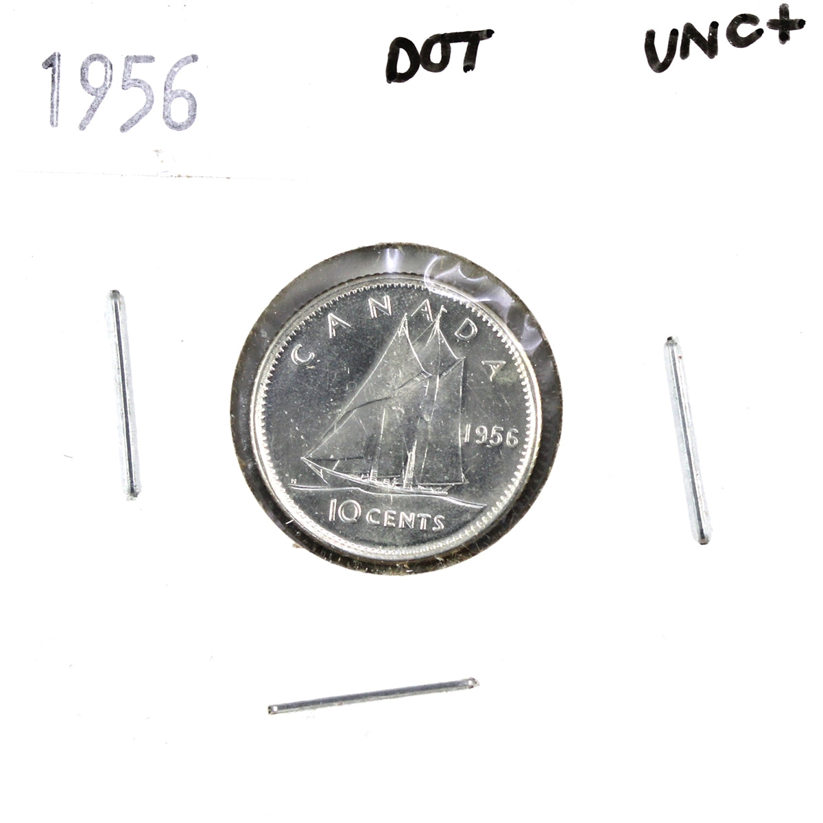 1956 Dot Canada 10-cents UNC+ (MS62)