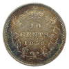 1858 Canada 10-cents EF-AU (EF45) $
