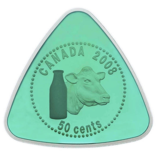 2008 Canada 50-cent Triangle Coin - Milk Delivery