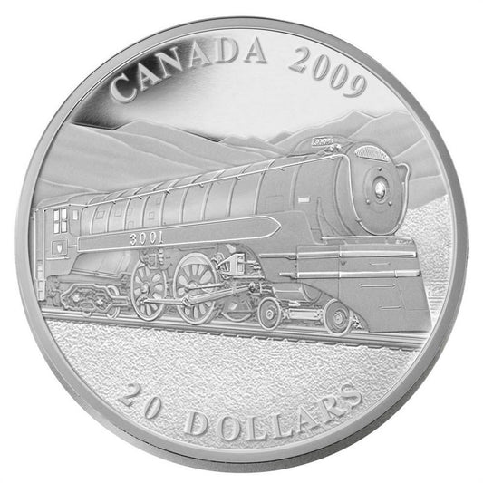 2009 $20 Great Canadian Locomotives - Jubilee Fine Silver (No Tax)