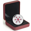 2009 Canada $20 Pink Crystal Snowflake Fine Silver
