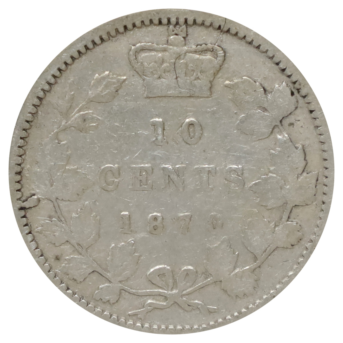 1870 Wide 0 Canada 10-cents Good (G4)