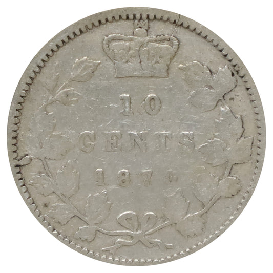 1870 Wide 0 Canada 10-cents Good (G4)