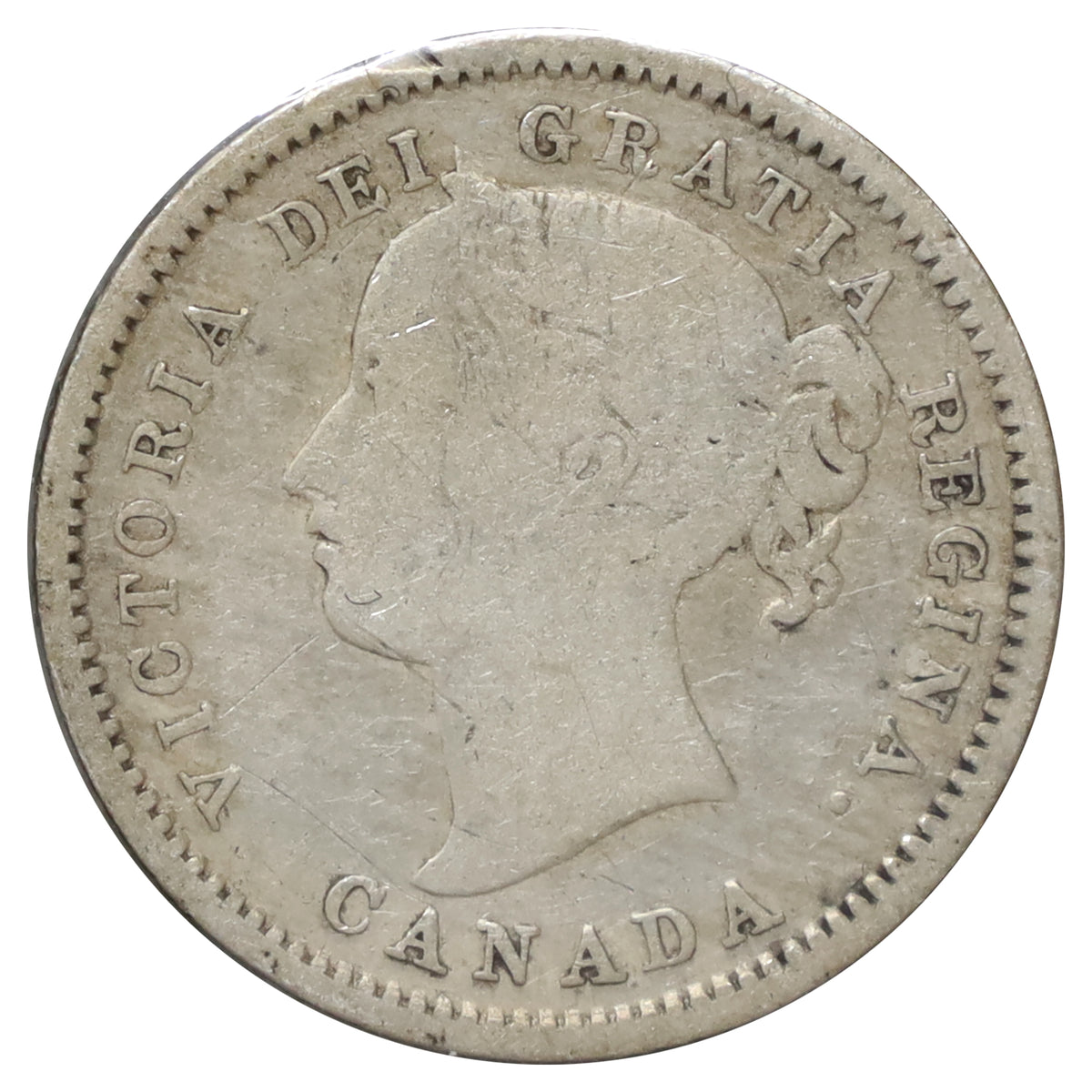 1871 Canada 10-cents Very Good (VG8)
