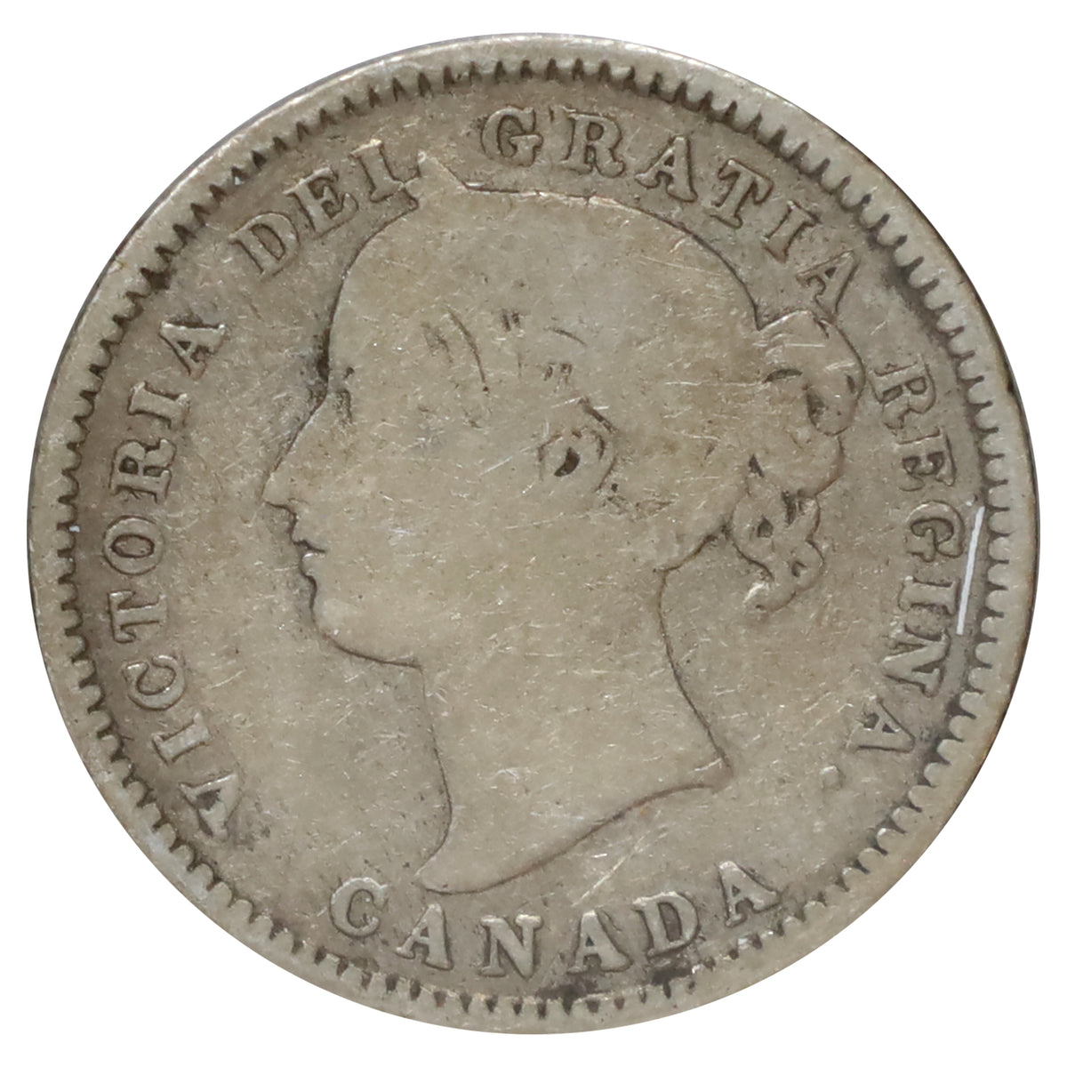 1874H Canada 10-cents G-VG (G6)