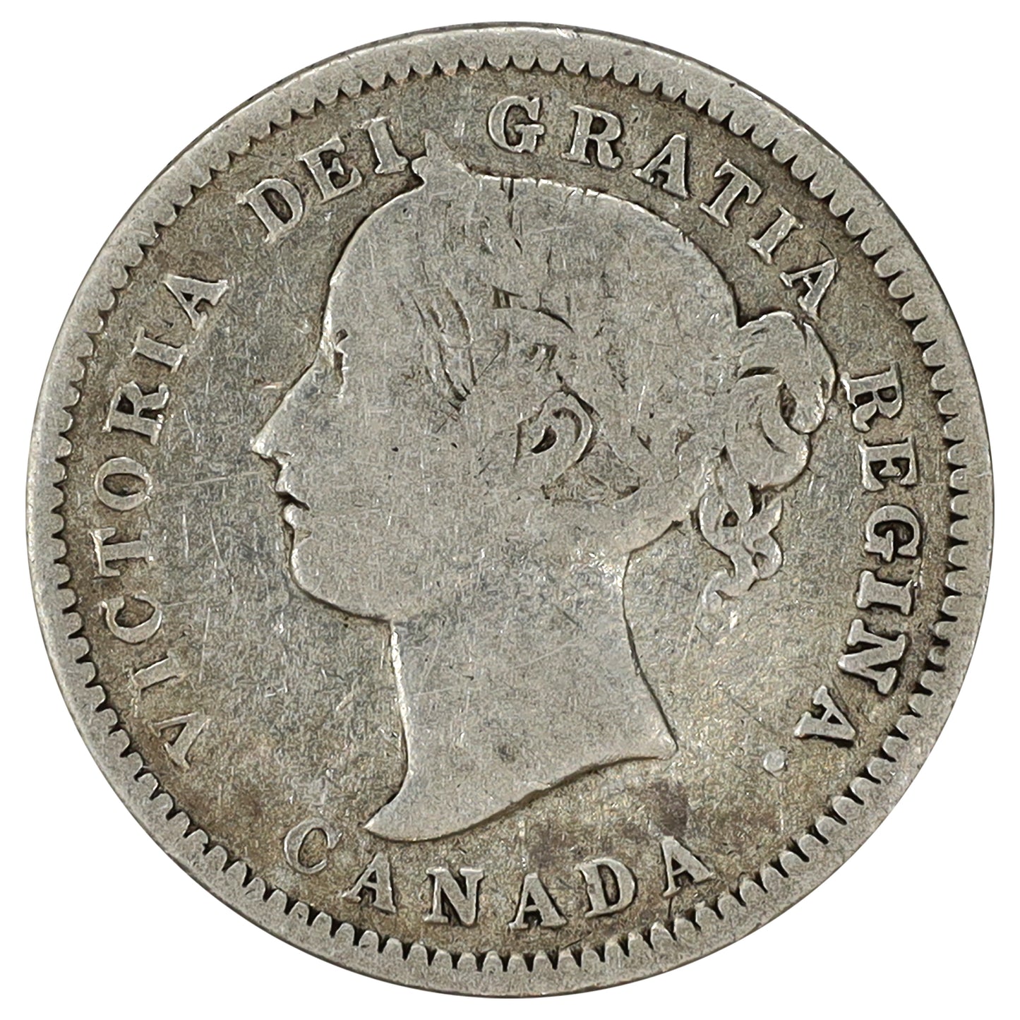 1874H Canada 10-cents Very Good (VG8)