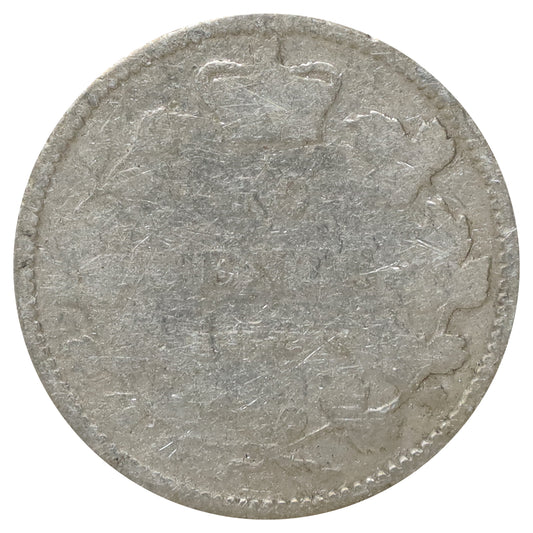 1886 Large Knobbed 6 Obv. 5 Canada 10-cents Good (G4)