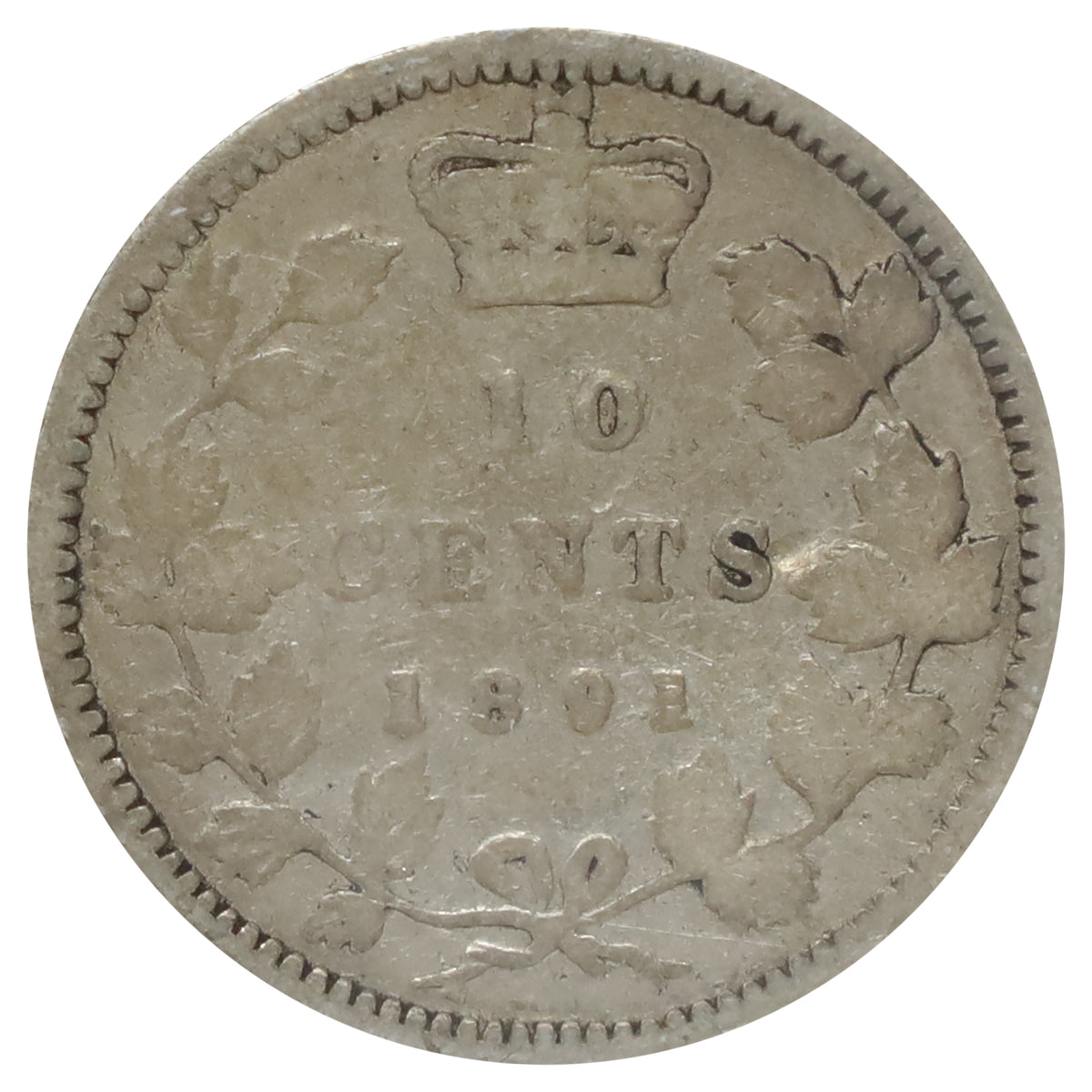 1891 21 Leaves Canada 10-cents Good (G4)