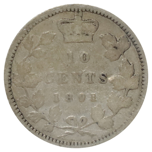 1891 21 Leaves Canada 10-cents Good (G4)