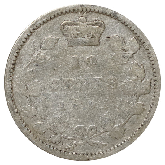 1891 21 Leaves Canada 10-cents G-VG (G6)
