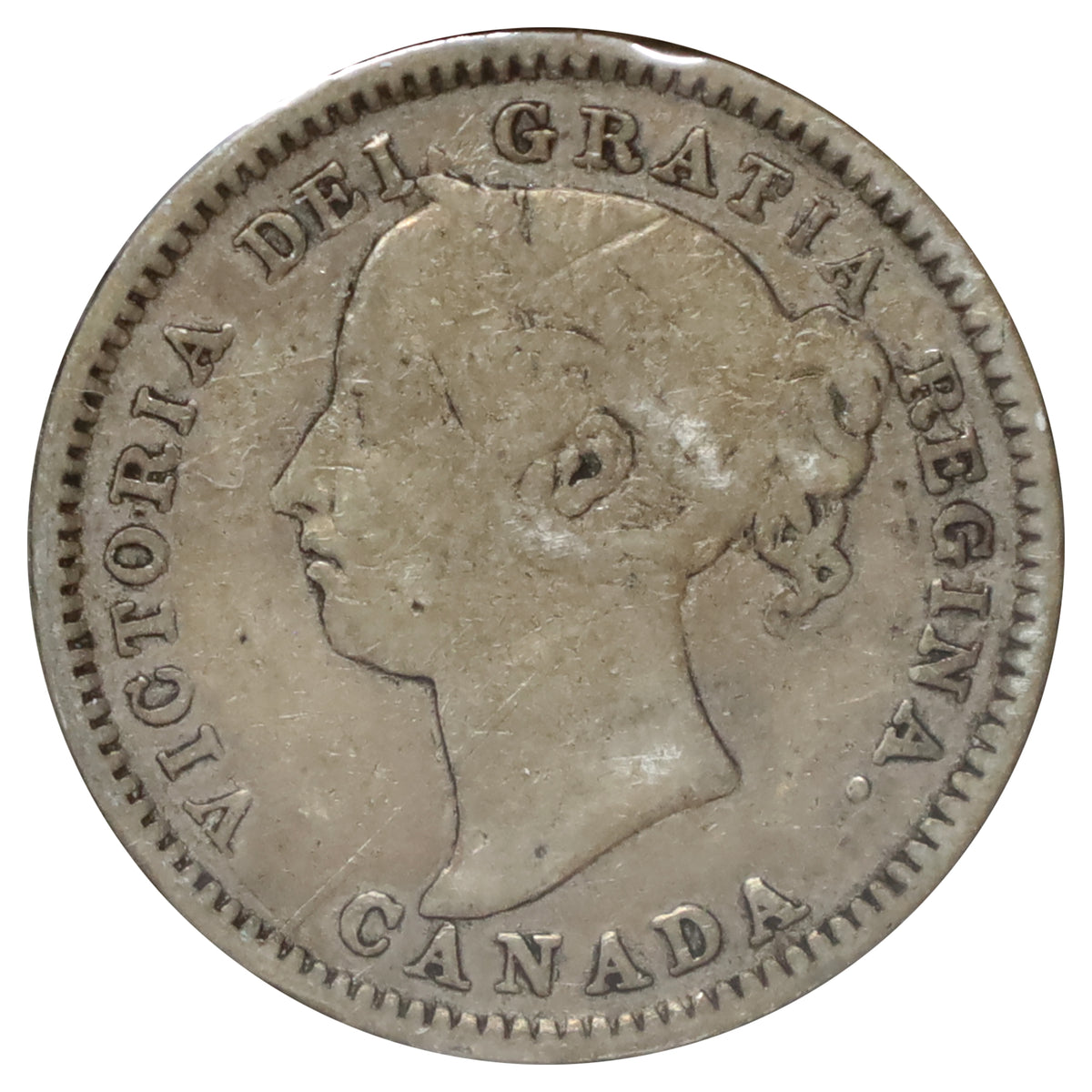 1891 21 Leaves Canada 10-cents Very Good (VG8)