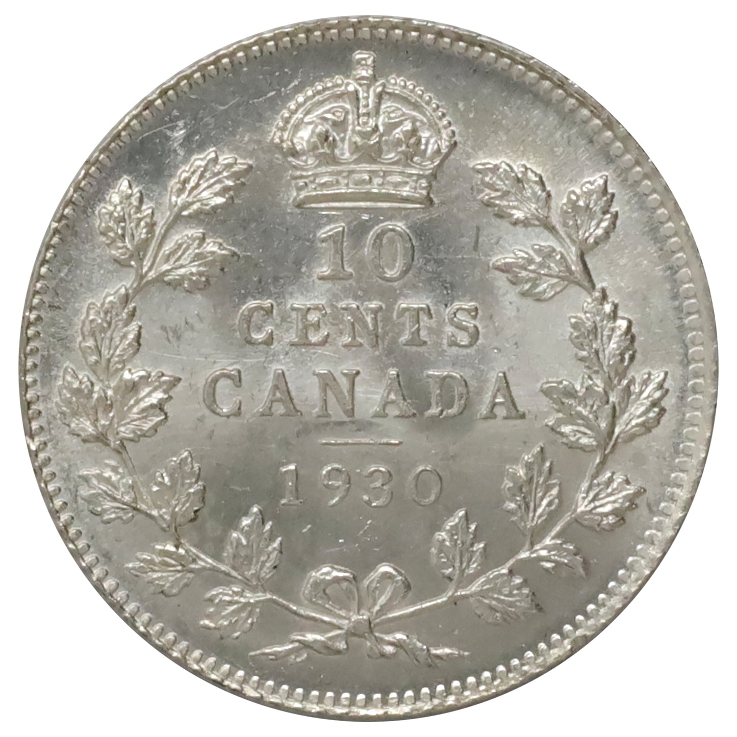 1930 Canada 10-cents Brilliant Uncirculated (MS63) $