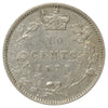 1870 Narrow 0/0 Cnaada 10-cents EF-AU (EF45) $