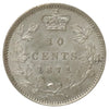 1871 Canada 10-cents UNC+ (MS62) $