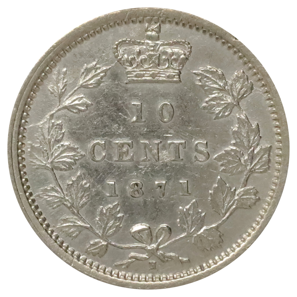1871H Canada 10-cents EF-AU (EF45) $