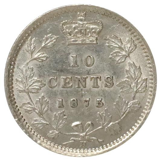 1875H Canada 10-cents AU-UNC (AU55) $