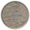 1885 Obv. 5 Canada 10-cents VF-EF (VF30) $