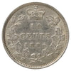 1886 Large Pointed 6 Obv. 5 Canada 10-cents EF-AU (EF45) $