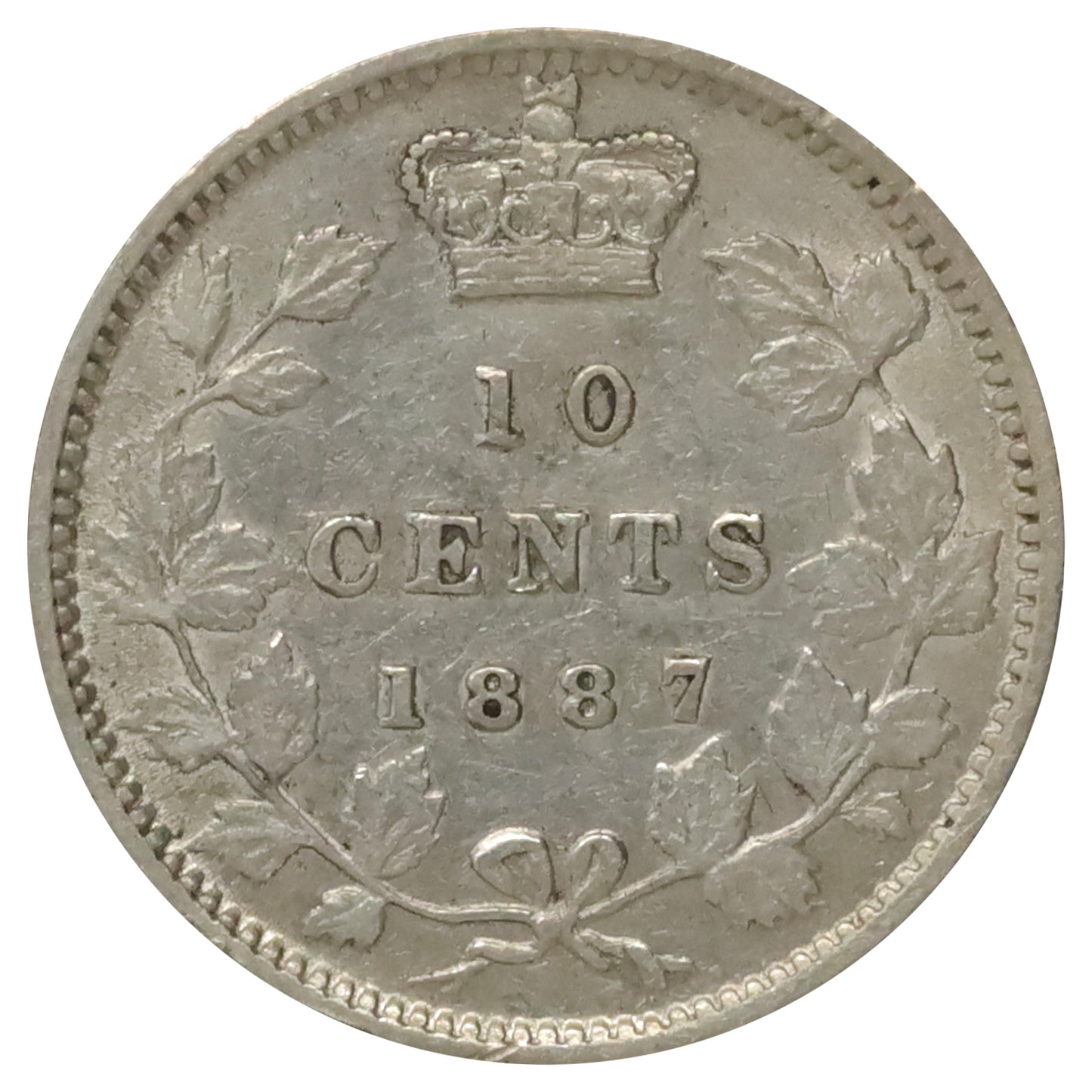1887 Canada 10-cents EF-AU (EF45) $