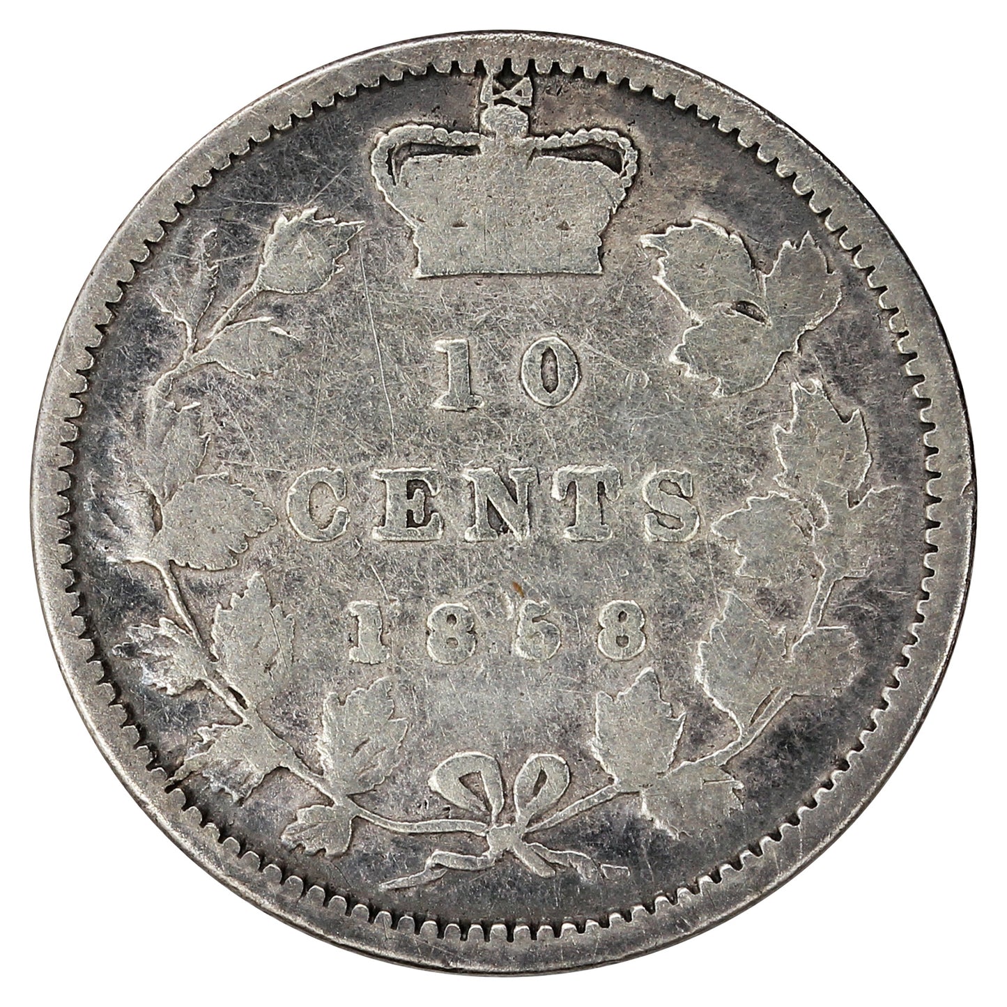 1858 Canada 10-cents Good (G4)