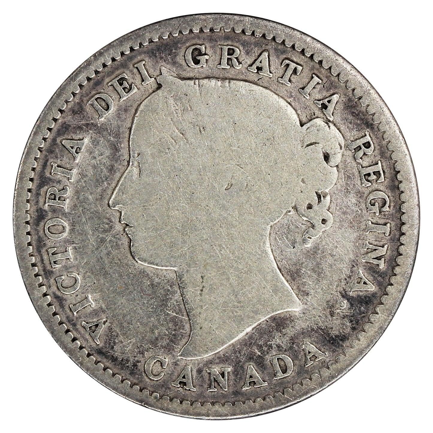 1858 Canada 10-cents Good (G4)
