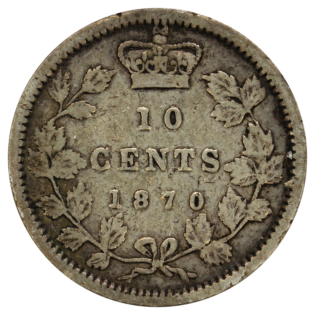 1870 Wide 0 Canada 10-cents G-VG (G-6) $