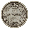 1872H Canada 10-cents F-VF (F-15) $