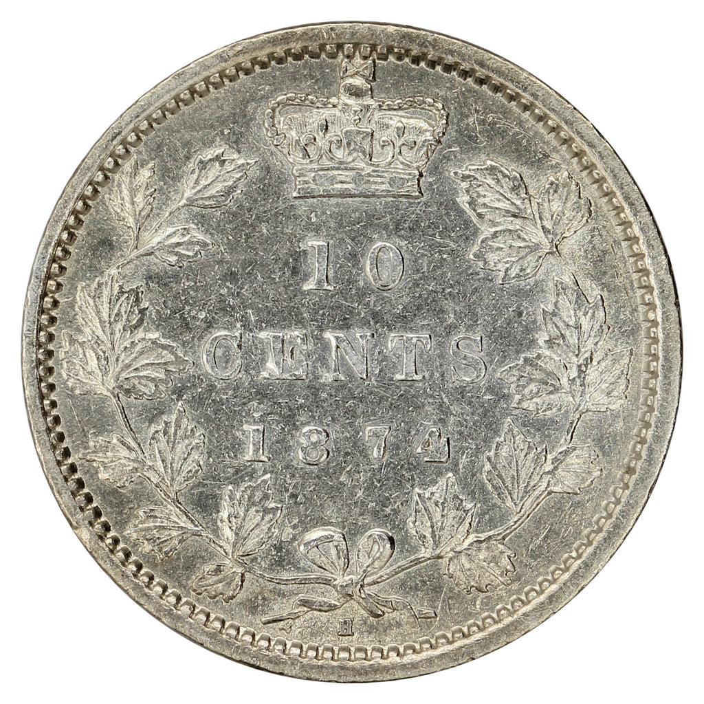1874H Canada 10-cents Extra Fine (EF-40) $