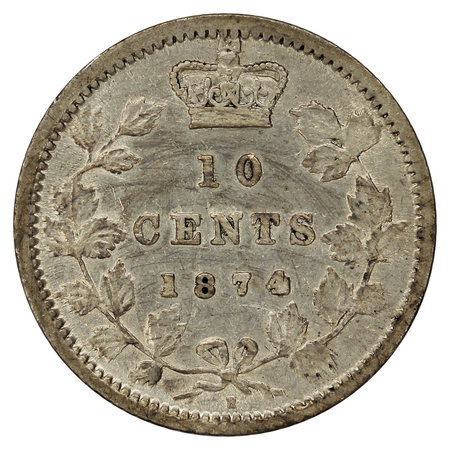 1874H Canada 10-cents Very Fine (VF20) $