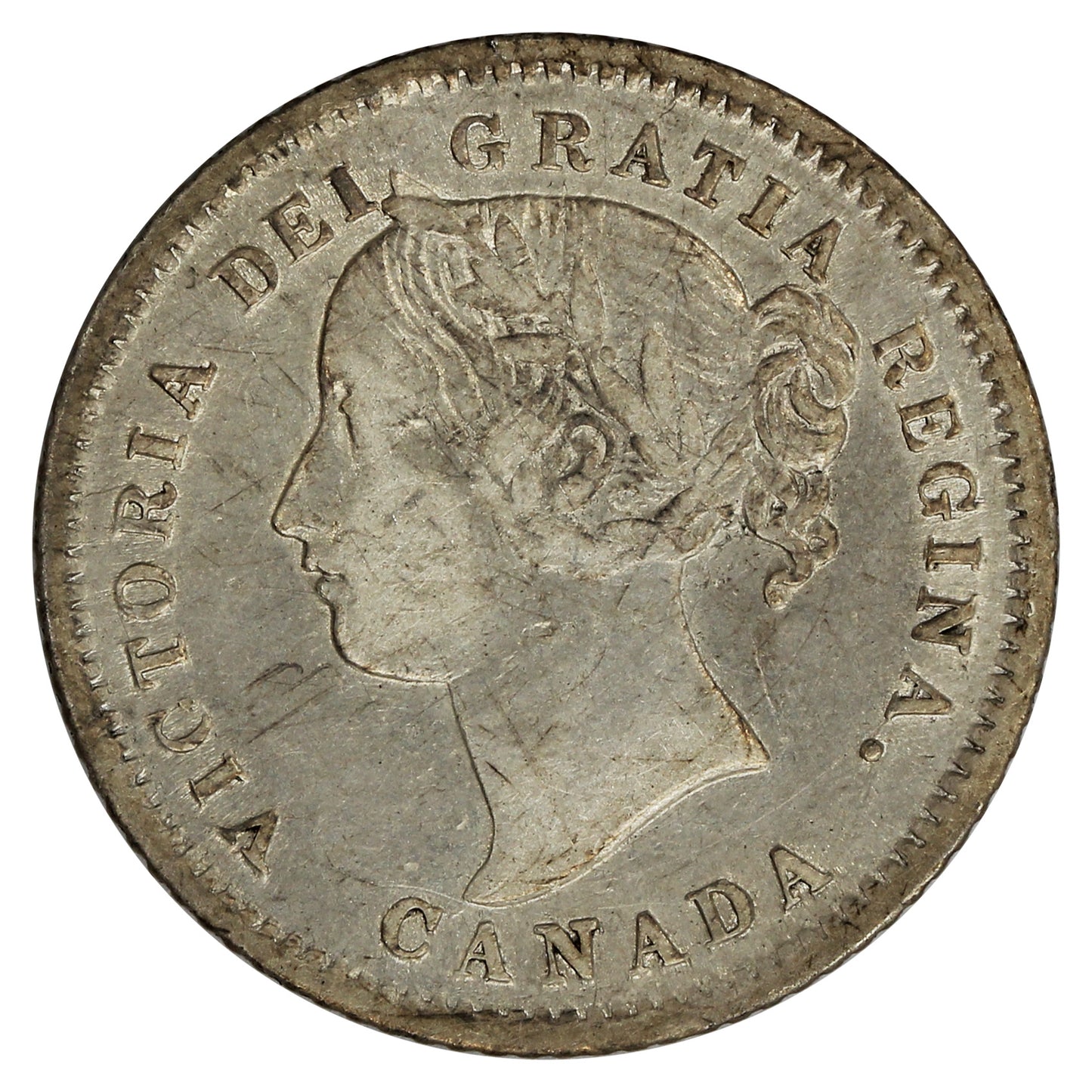 1874H Canada 10-cents Very Fine (VF20) $