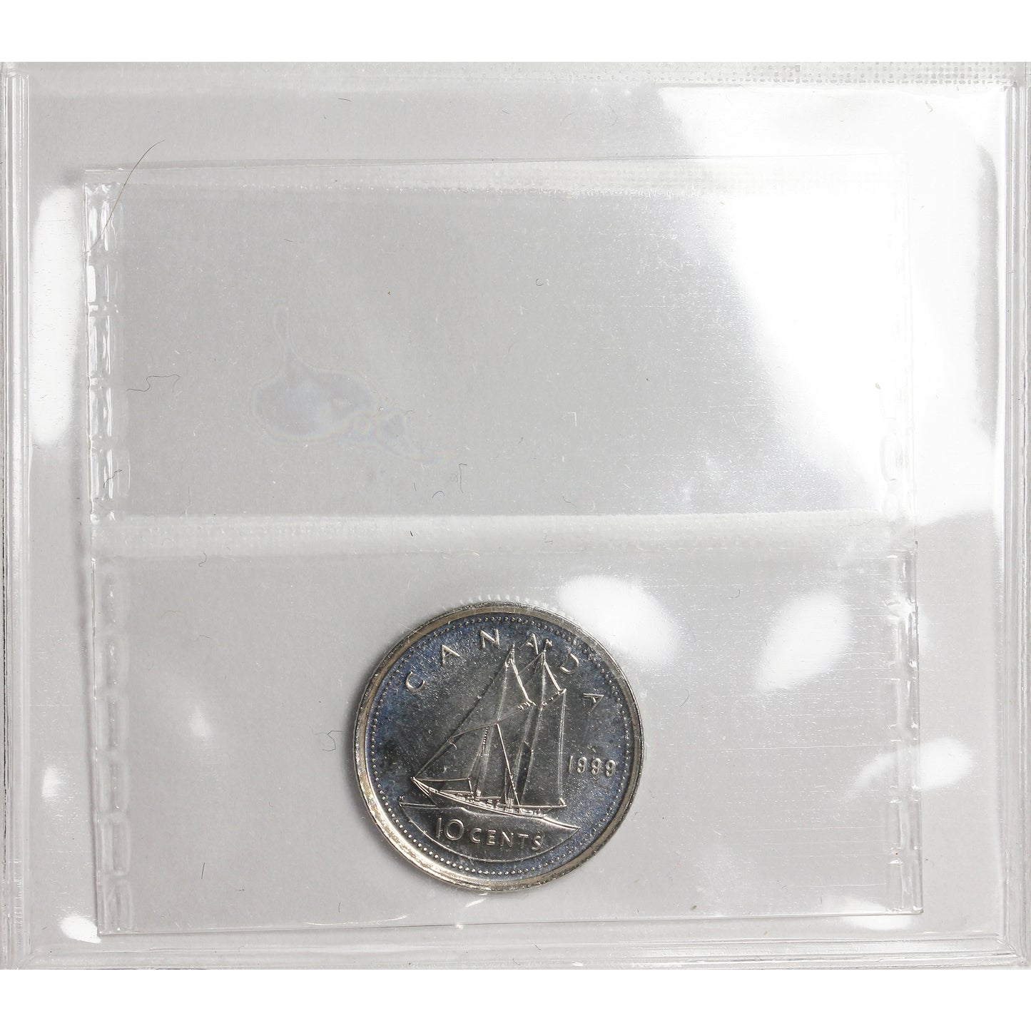 1999P Canada 10-cents ICCS Certified MS65 Numismatic BU