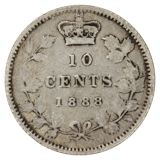 1888 Canada 10-cents Fine (F12)
