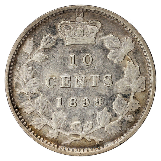 1899 Small 9's Canada 10-cents VF-EF (VF30) $