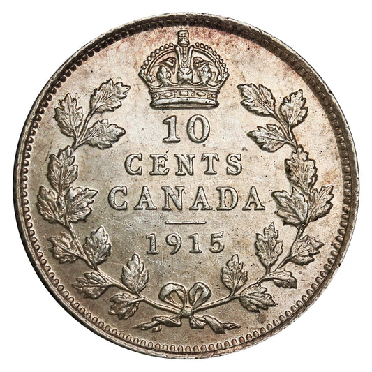 1915 Canada 10-cents EF-AU (EF45) $