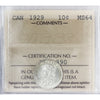 1929 Canada 10-cents ICCS Certified MS64