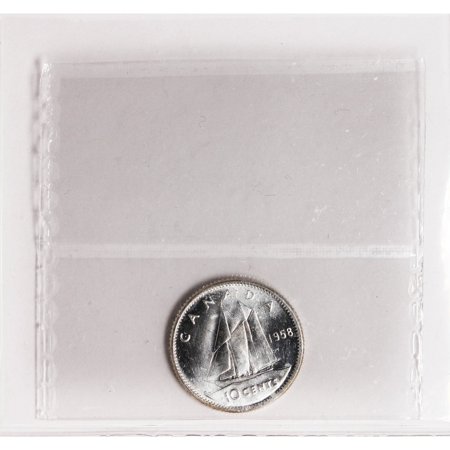 1958 Canada 10-cents ICCS Certified MS-65
