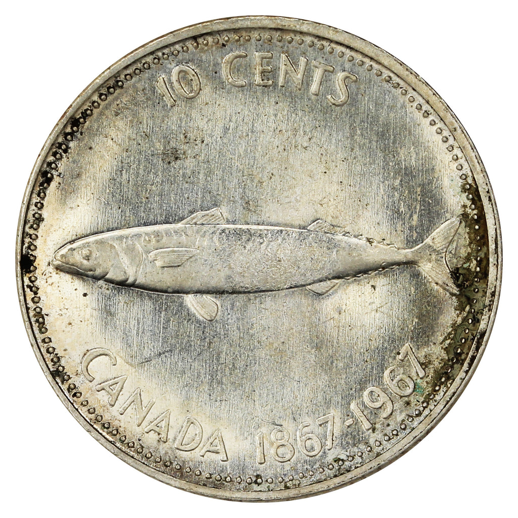 1967 Canada 10-cents Circulated