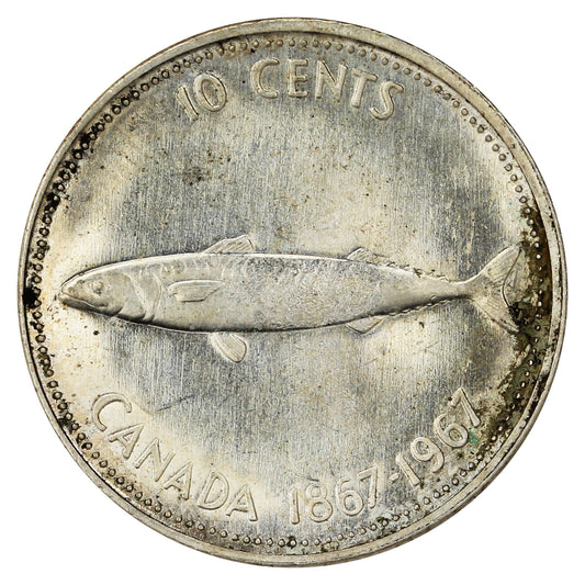 1967 Canada 10-cents Circulated
