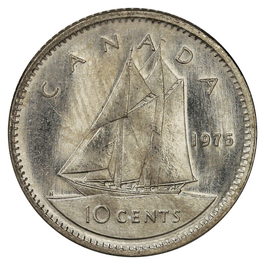 1975 Canada 10-cent Brilliant Uncirculated (MS-63)
